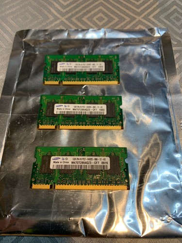Samsung (M470T2864QZ3-CF7) 1GB DDR2 PC2-6400S 666-12-A3 SO DIMM 200-pin ...