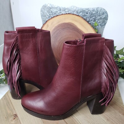 FABIANELLI Made In Italy Fringed Leather Boots Bootie ITALIANSHOE MAKER NIB SZ 9
