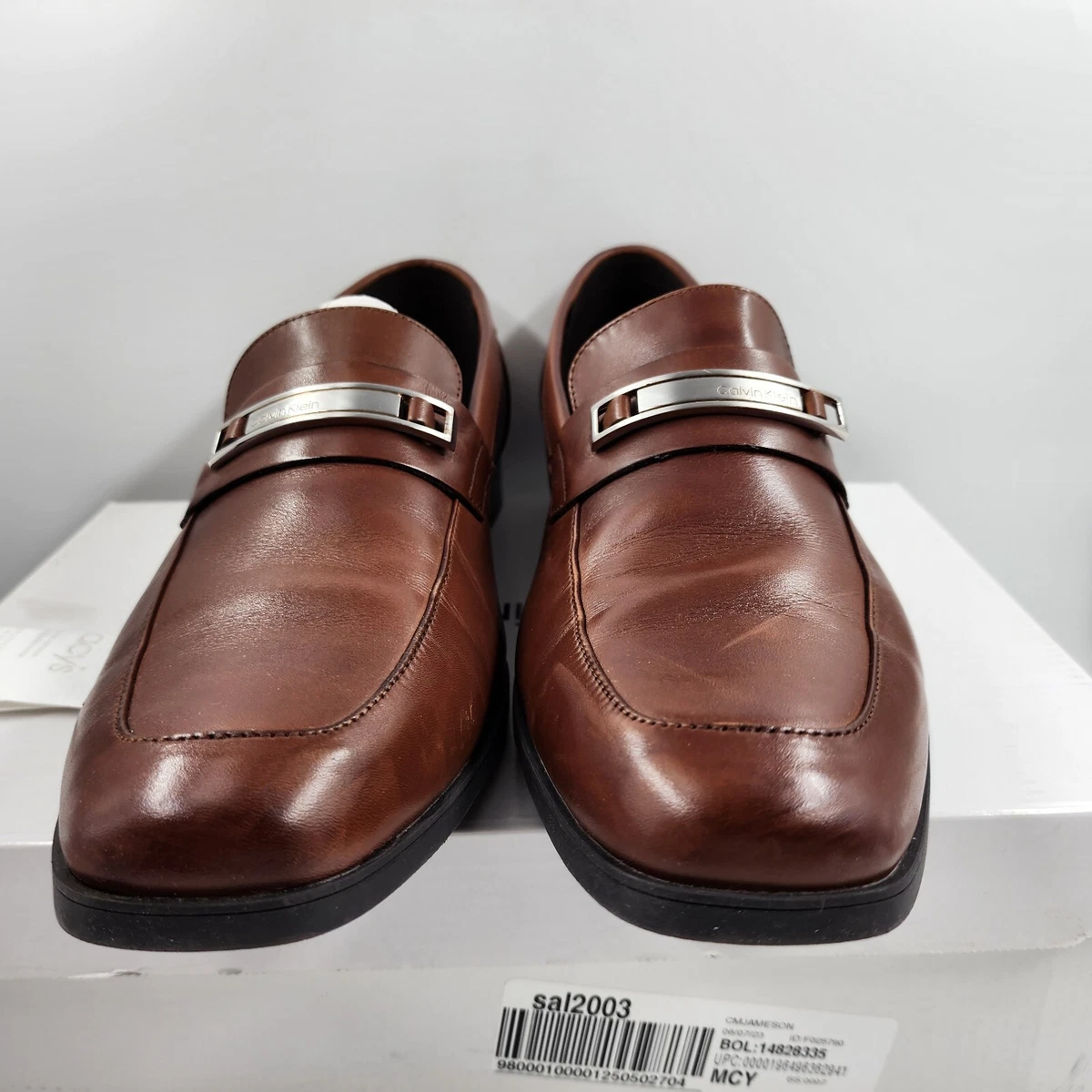 Calvin Klein Jameson Loafer Leather Dress Shoes Men s 12M Medium