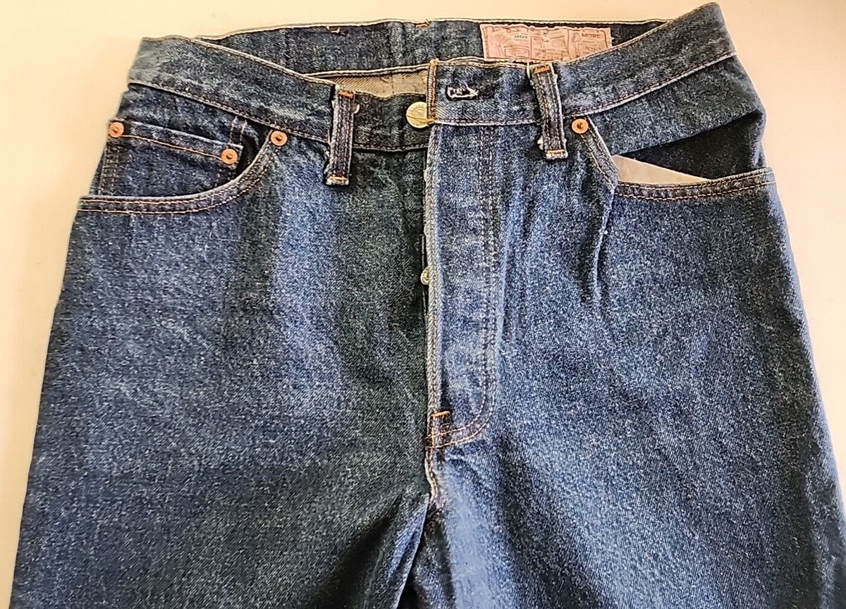 Vintage Levi's 26 501 0118 Denim Jeans Size 33X36(29X32Actual