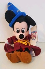 Vintage The Disney Store Sorcerer Mickey Fantasia 8" Mini Bean Bag Plush 10"