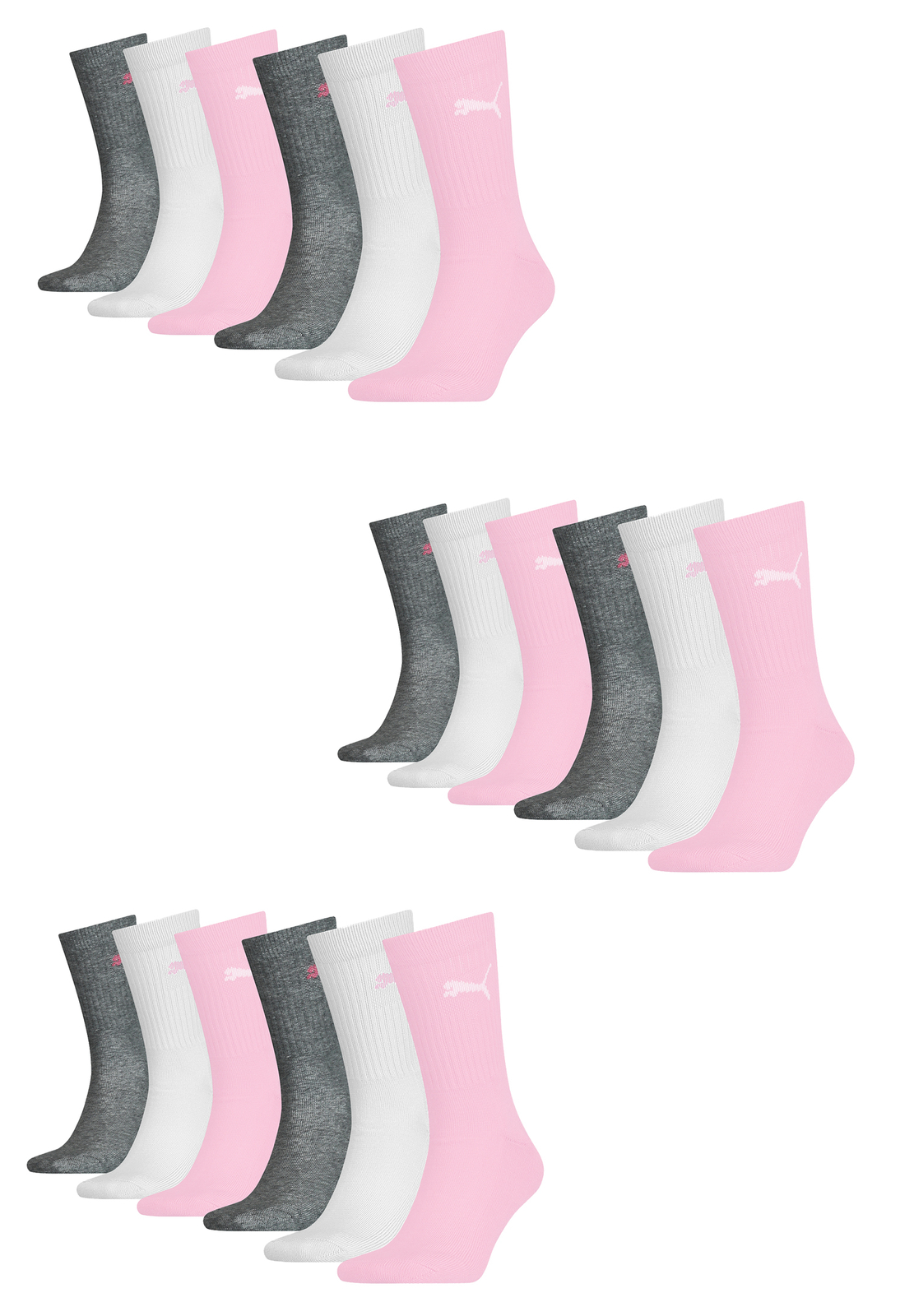 Набор детских теннисных носков Puma JUNIOR CREW для детей и подростков 18 лет 8390₽