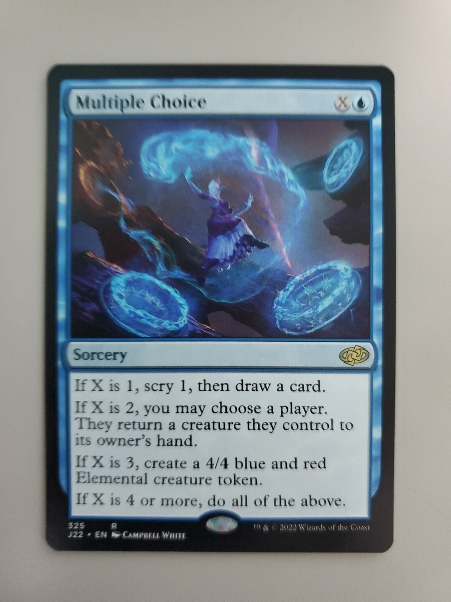 MTG Multiple Choice Jumpstart 2022 325 Regular Rare