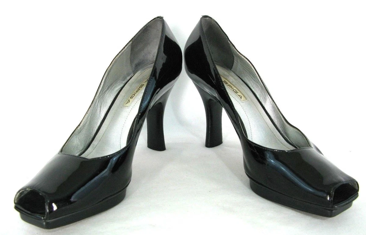 Via spiga sale patent leather pumps