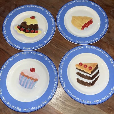 Set Of 4 Sweet Treats Plates By Studio Nova