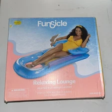 Funsicle Relaxing Lounge Inflatable Pool Float. Ages 14+. NEW in Box. 63" x 30"