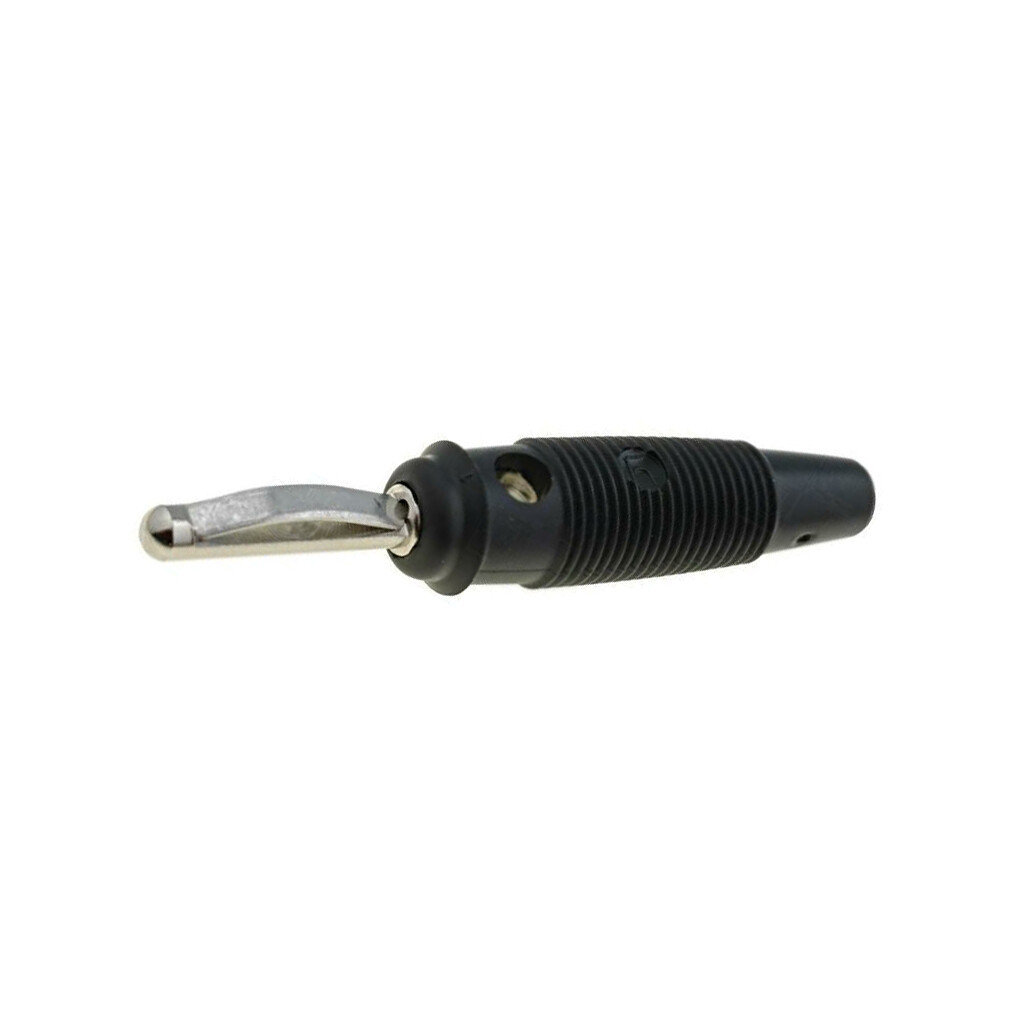 Produktbild von HIRSCHMANN KST S WS SW Schaltbrücke – 4mm Bananenbuchse, 2x 32A, 1kV AC/DC, Vernickelt, Schwarz – Für Labor-, Mess- Und Prüfaufbauten