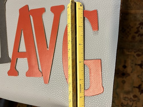 Menge Großbuchstaben Spanbrett Buchstaben Verzierung 5" ht Peel & Stick - Bild 2 von 11