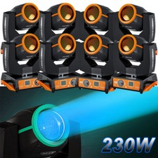 8pc 7R Sharpy RGBW 230W LED 17 Gobo Prism Beam Moving Head DMX Stage Light Disco