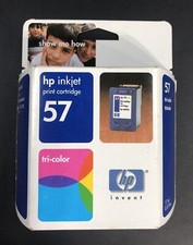HP Inkjet 57 Tri-Color Ink Cartridge Genuine New  Sealed Exp: 1/2004 Free Ship