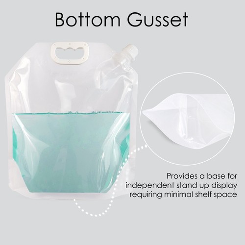 Silver White and Transparent Spout Pouches for Liquid, Juice 100ml to 5 Litre - Picture 113 of 120