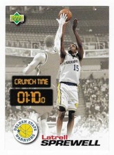 1997 Upper Deck Crunch Time Latrell Sprewell Golden State Warriors #CT40