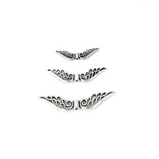 50PCS Antique Silver Fairy Angel Wing Spacer Charms Beads DIY Jewelry Findings