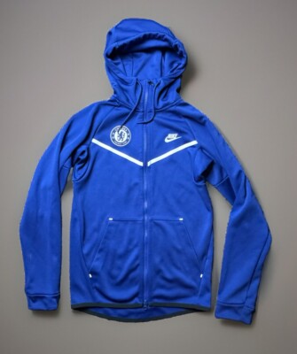 Nike Chelsea FC Tech Fleece Blue Full Zip Hoodie Ah5198-495