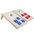 Wooden Cornhole Boards w/Carrying Case & Set of 8 Cornhole Bags (You Pick Color）