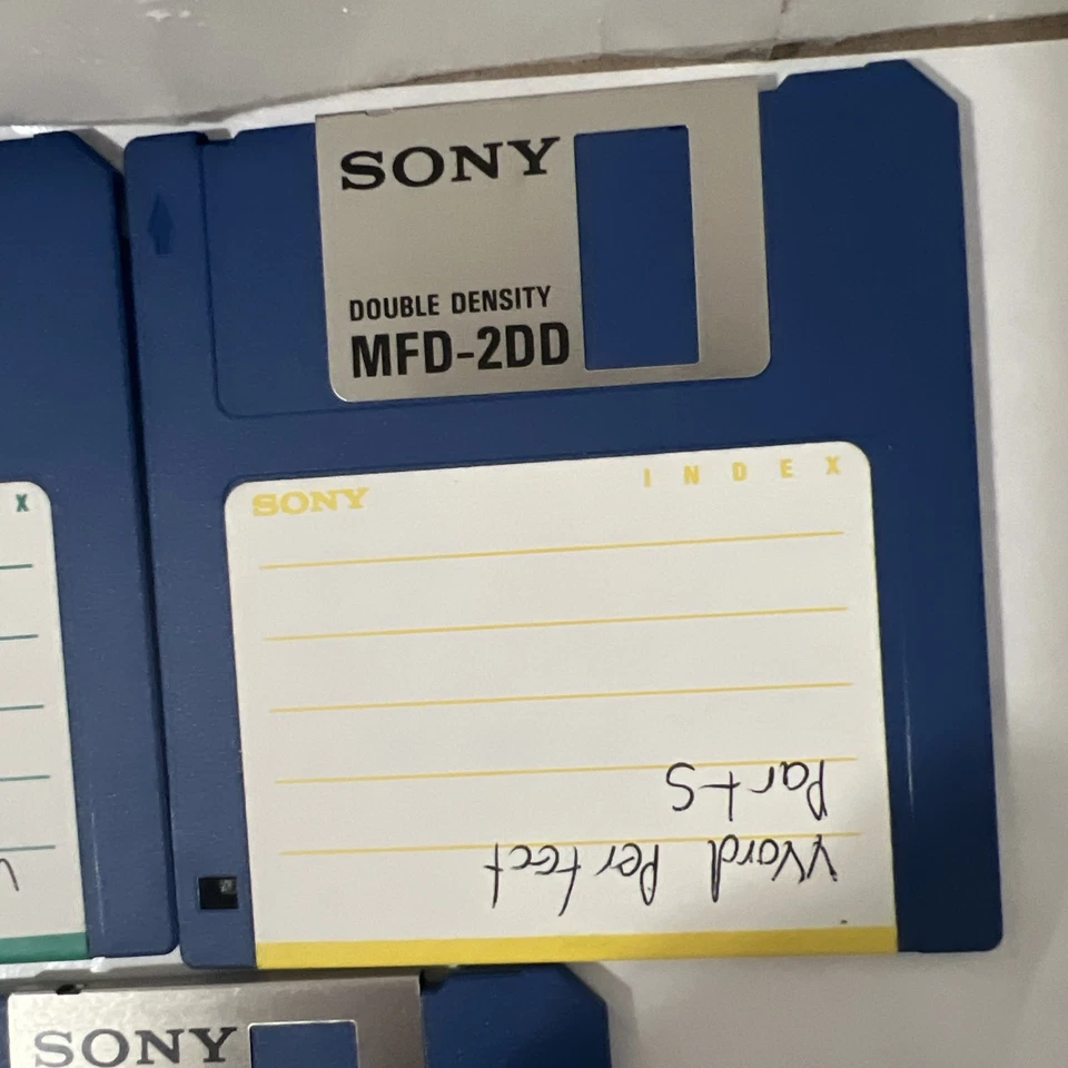 老式索尼 3.5 英寸软盘存储带 5 索尼 Mfd-2dd — 第 2/4 张图片