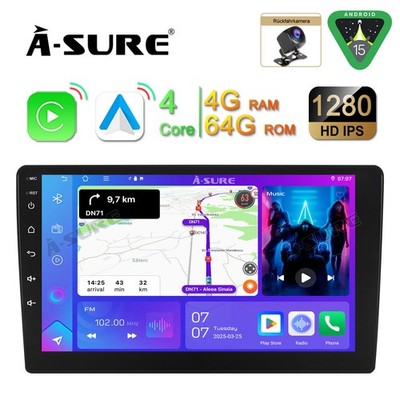 4+64GB Android 15 Autoradio CarPlay Navi Für Fiat Ducato Citroën Jumper Kamera