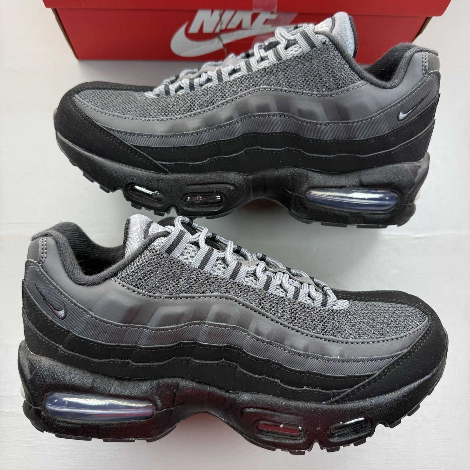 Size 5.5 - Nike Air Max 95 Black Cool Grey Anthracite Trainers IQ0318-010 image 7
