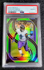 2024 PSA 10 GEM MINT ROQUAN SMITH SP /49 SELECT NEON GREEN PRIZM G6814