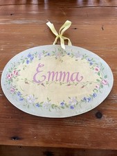 Wall Decor For Children Kids Nursery Floral Oval Emma