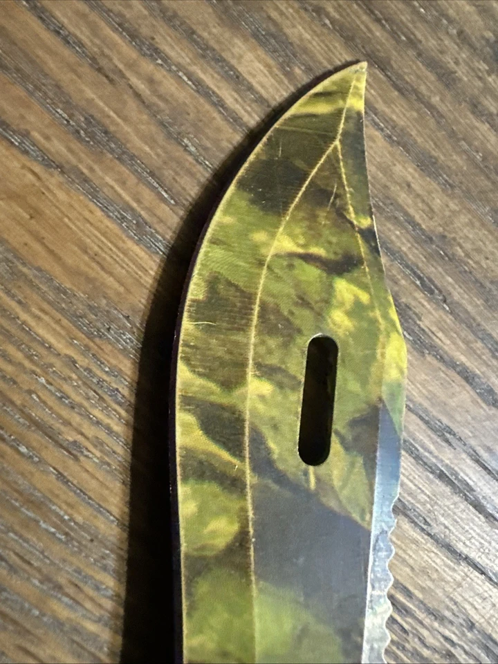SURVIVOR USA DISEÑO PERSONALIZADO Cuchillo de Supervivencia Camuflaje Hoja Fija Acero Inoxidable Foto 4 de 4