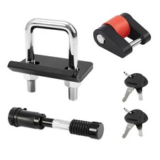 Hitch Lock Set Keyed Alike, 5/8" Dia Trailer Hitch Lock Fits Class III, IV, V...