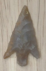Neolithic Period Arrowhead Sahara Desert Africa 1 1/8 Inch Triangular Stemmed