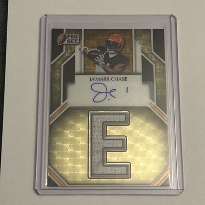 Ja'Marr Chase 1/1 Autograph 2025 Leaf Metal Pro Set Super Prismatic Gold Surname