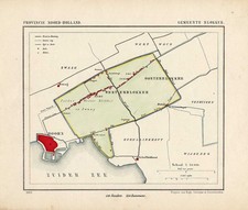 Antique Map-NETHERLANDS-TOWN PLAN-BLOKKER-NOORD HOLLAND-Kuyper-Kuijper-1865