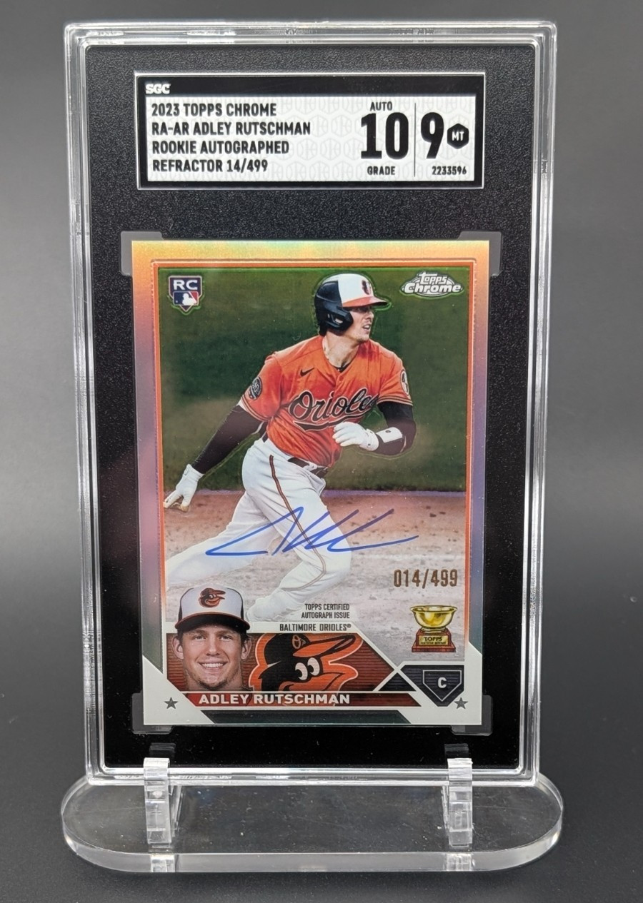 Adley Rutschman 2023 Topps Chrome #RA-AR Rookie Autographs