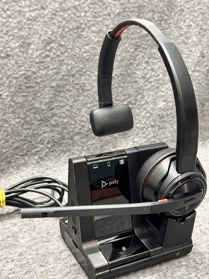 Poly Savi 8200 Series W8220 Binaural Wireless DECT Headset - Tested & Working - Image 2 of 4