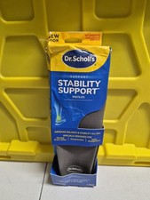 Dr. Scholl's Stability Support Insoles, Flat Feet  Overpronation Low Gray