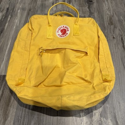 Fjallraven Kanken Backpack Yellow Outdoor Classic Everyday  display picture 3