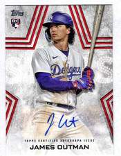 2023 Topps Update Autograph RC James Outman Los Angeles Dodgers 1:93 Stars