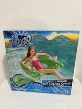 H2O GO Lazy Lounge Sit 'n Ease Chair Pool Float Inflatable