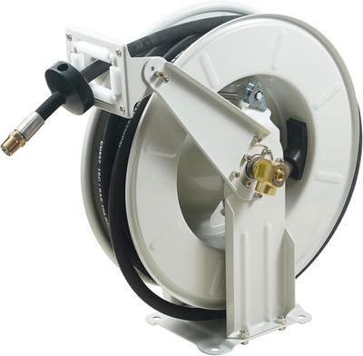 Fuel Hose Reel, 1/2'' X 50', Extra Long Retractable Machine Oil Hose Reel, Spring