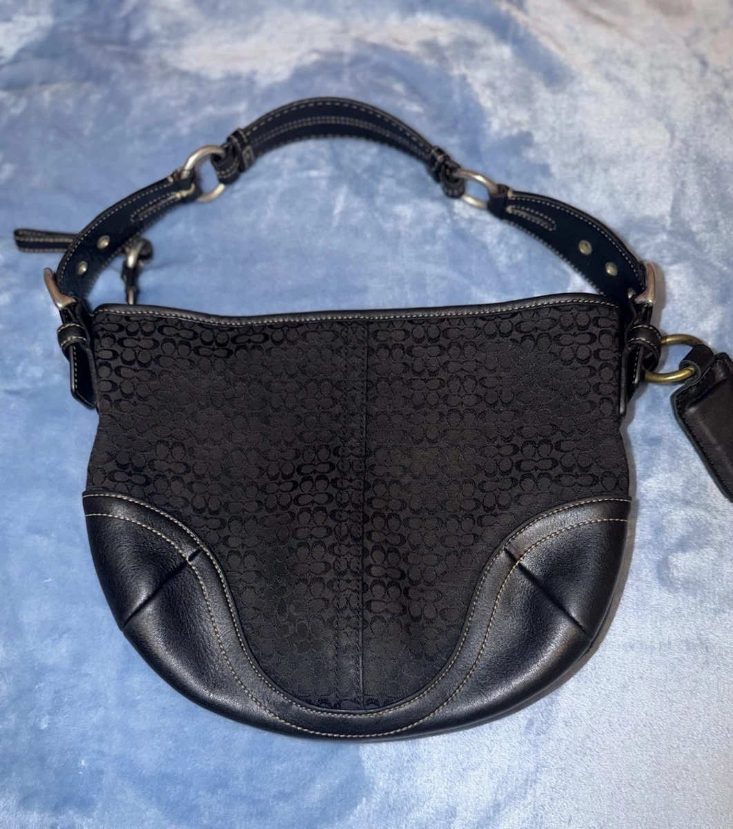 Coach Black Signature Hobo Bag | eBay