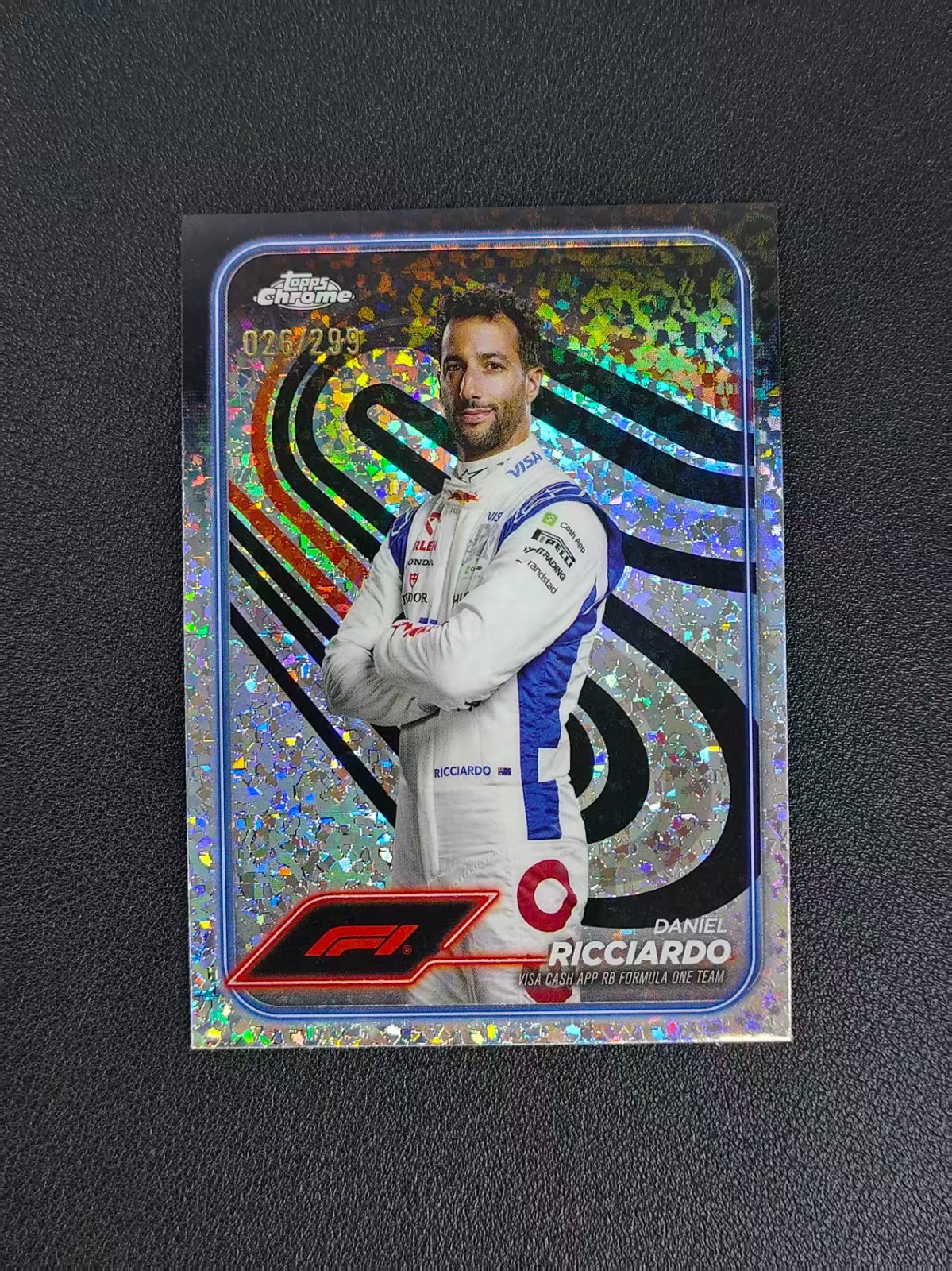 2024 Topps Chrome Formula 1 F1 Daniel Ricciardo Mini Diamond 26/299#18  LZC