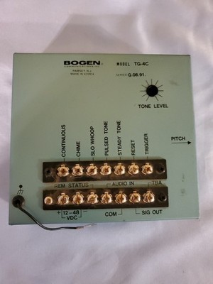 Bogen TG-4C Compact Multiple Tone Generator Fast FREE US Shipping!