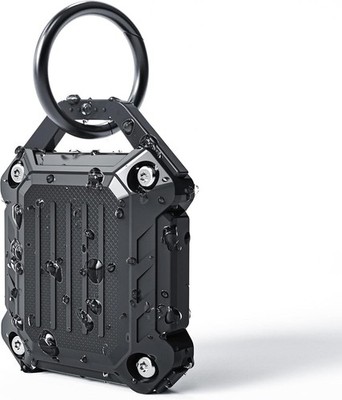 Waterproof Airtag Keychain Holder Case,Screw Full Cover Compatible with Apple A