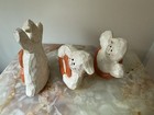 Vintage  Set Of 3 Friendly Ghosts Wooden Figures Halloween BOO — photo 3