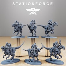 Scavenger Riders Grimdark 3D Printed Miniatures Station Forge 16k