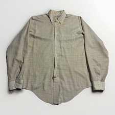 Vintage 60s Towncraft Penn-Prest Ivy Check Button Down Shirt L