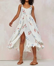 Christy Dawn The Nicks Floral Midi Dress in Calendula size S