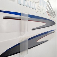 Replacement Decal Set Compatible with Yamaha 90hp Outboard Boat Motor 2002-2006