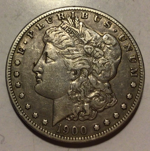 1900-S Morgan Silver Dollar $1, XF. H200