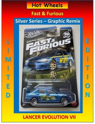 2025 Hot Wheels Silver Series FAST & FURIOUS Graphic Remix Lancer Evolution VII