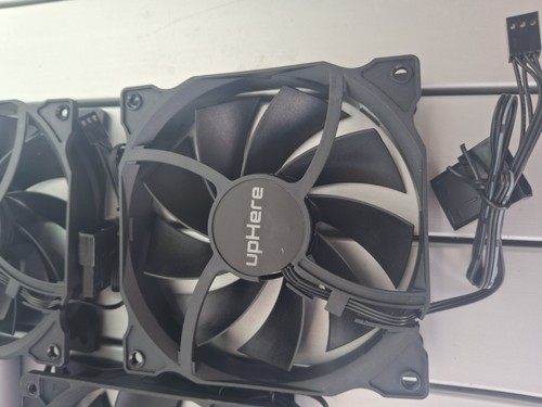 UPHERE 120mm Fans Triple (3) Pack Black New Unused in Box (Opened) - Picture 8 of 10