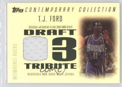 2003 Contemporary Collection Draft '03 Tribute Relics /250 TJ Ford Rookie RC 0i0