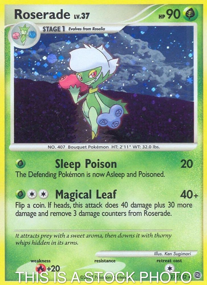 Roserade 17/132 Secret Wonders Pokemon Holofoil HP